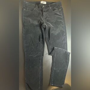 Paige Verdugo Ultra Skinny Solid Black Velvet Jeans Size 29 EUC